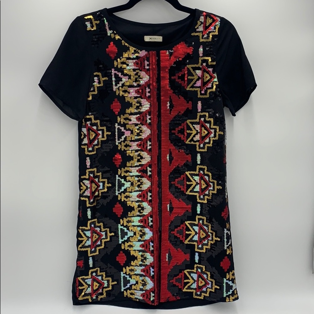 Everly Sequined Shift Dress